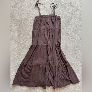 American Eagle Outfitters Chocolate Maxi Dress
